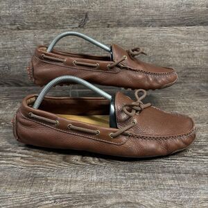 Cole Haan Gunnison Driving Shoes Men's 11 Brown Leather Moccasin Loafers